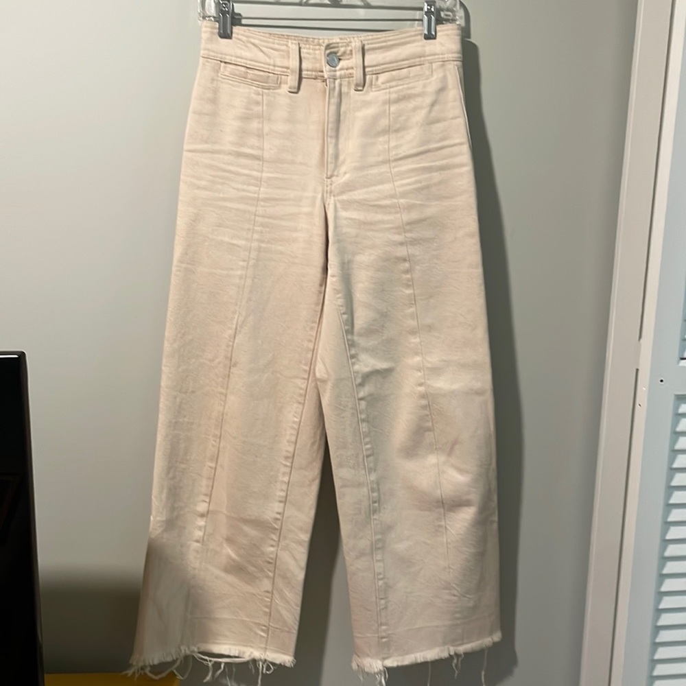 Wide leg Blank NYC cream pants